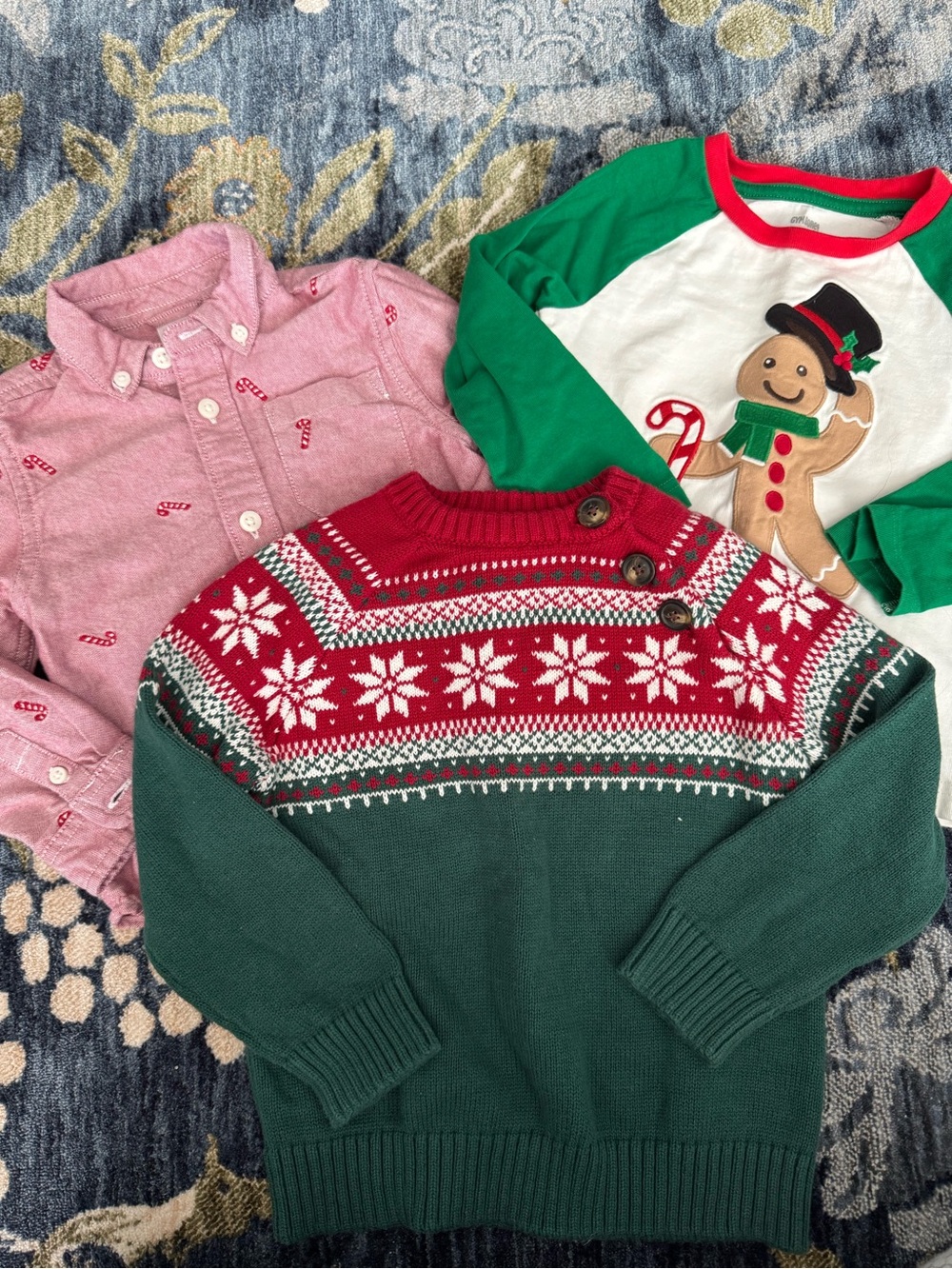 Bundle of 3 Gymboree Shirts Christmas holiday